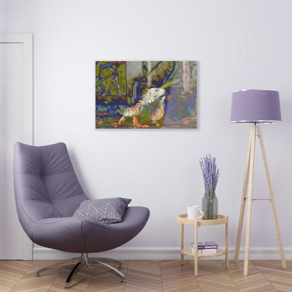 Stunning US Made Acrylic Prints - Proud Iguana in Humacao Punta Santiago PR - Best Home Decor Ideas* - Green Forest Home