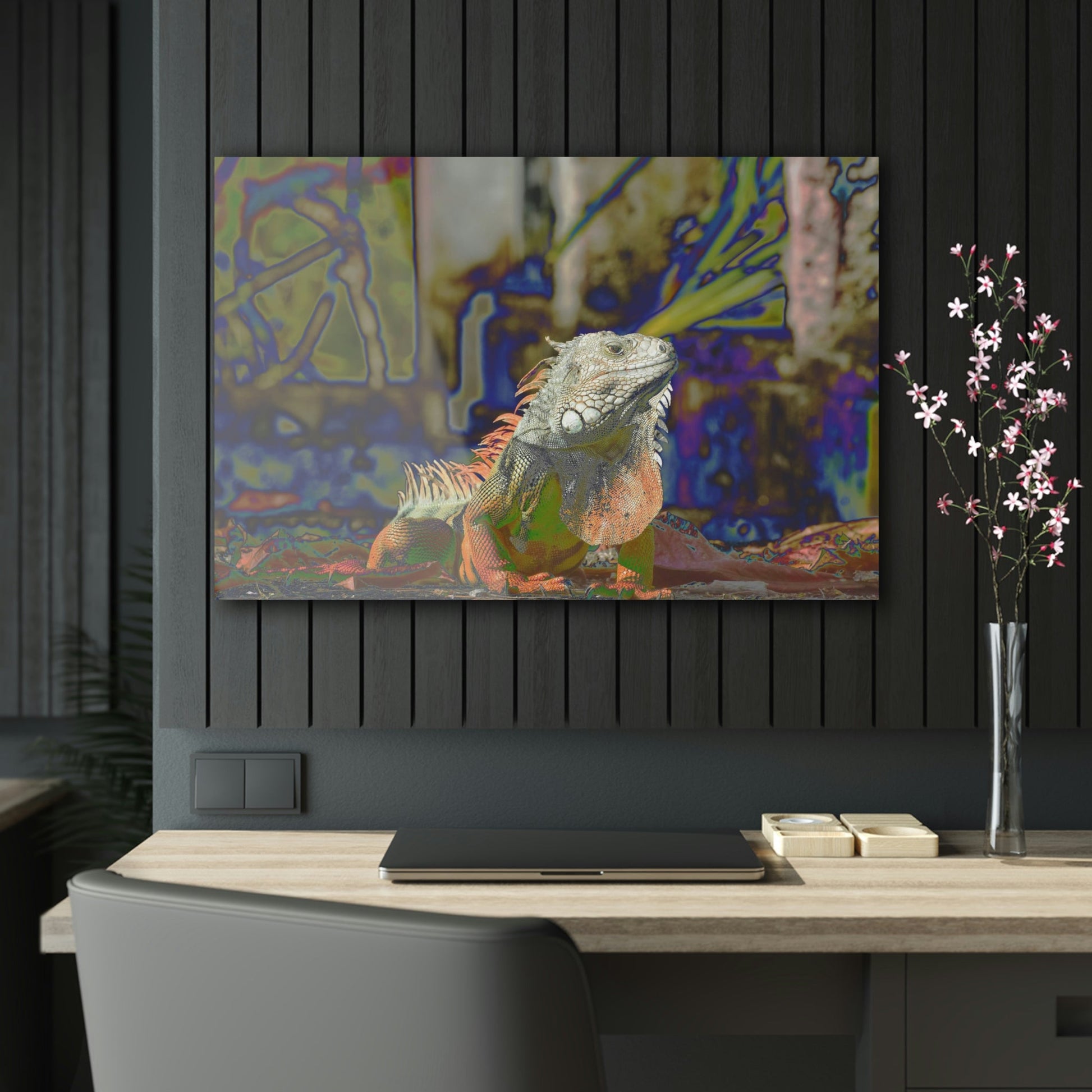 Stunning US Made Acrylic Prints - Proud Iguana in Humacao Punta Santiago PR - Best Home Decor Ideas* - Green Forest Home