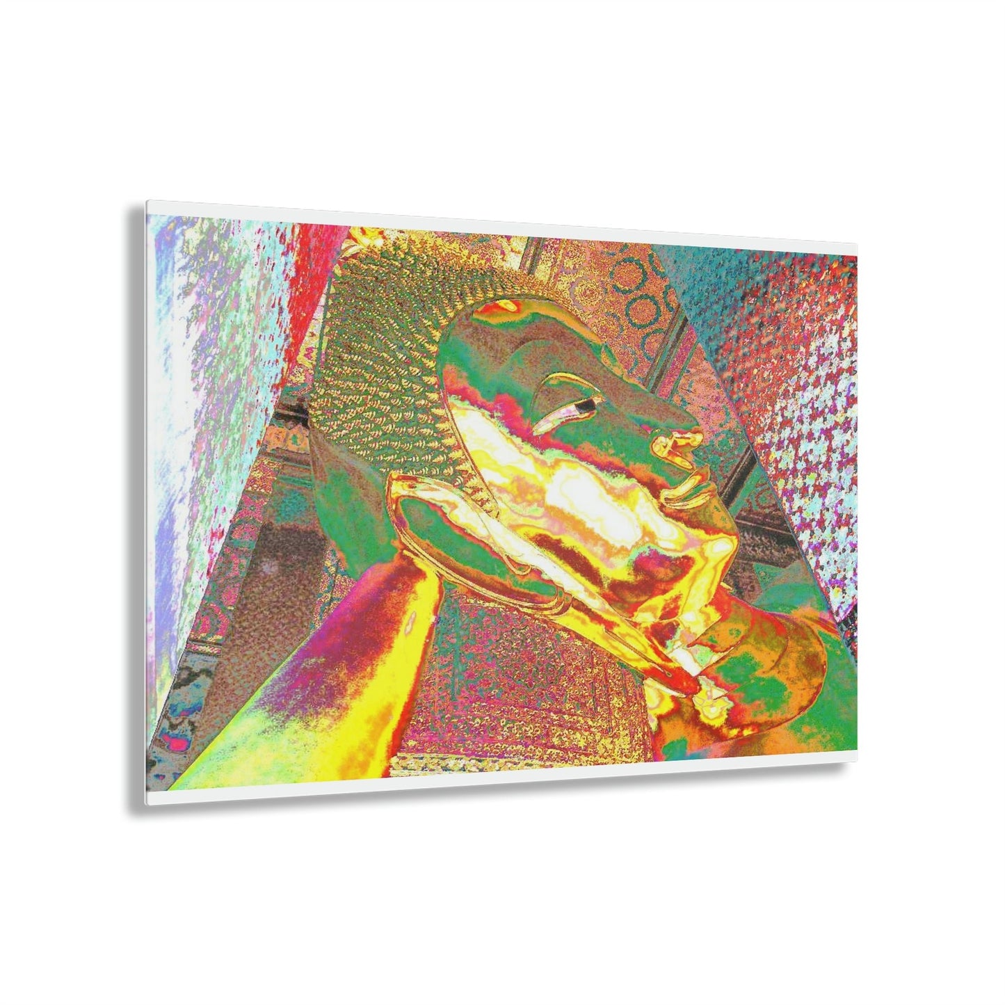 Stunning US Made Acrylic Prints - The Buddha enjoys the Infinite Joy of Nirvana - Thailand temple - Best Home Decor Ideas* - Green Forest Home