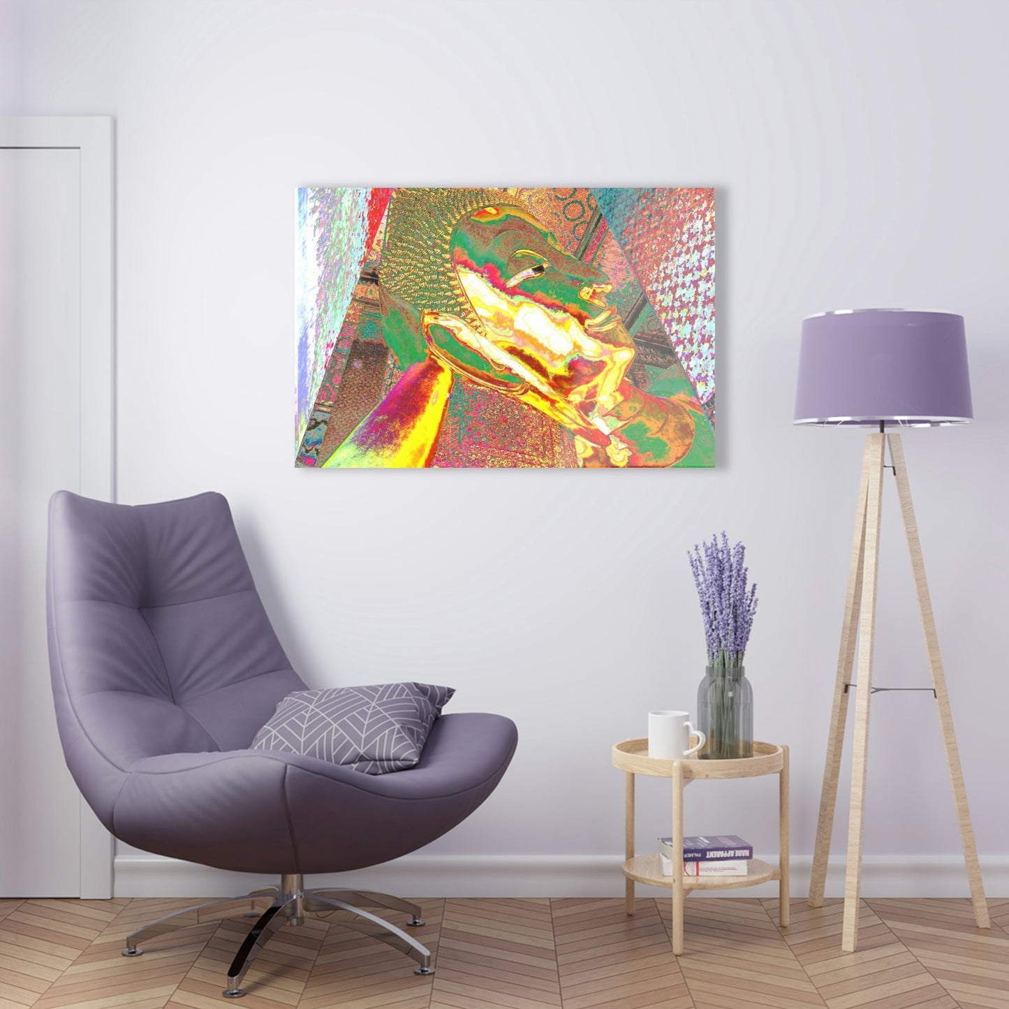 Stunning US Made Acrylic Prints - The Buddha enjoys the Infinite Joy of Nirvana - Thailand temple - Best Home Decor Ideas* - Green Forest Home