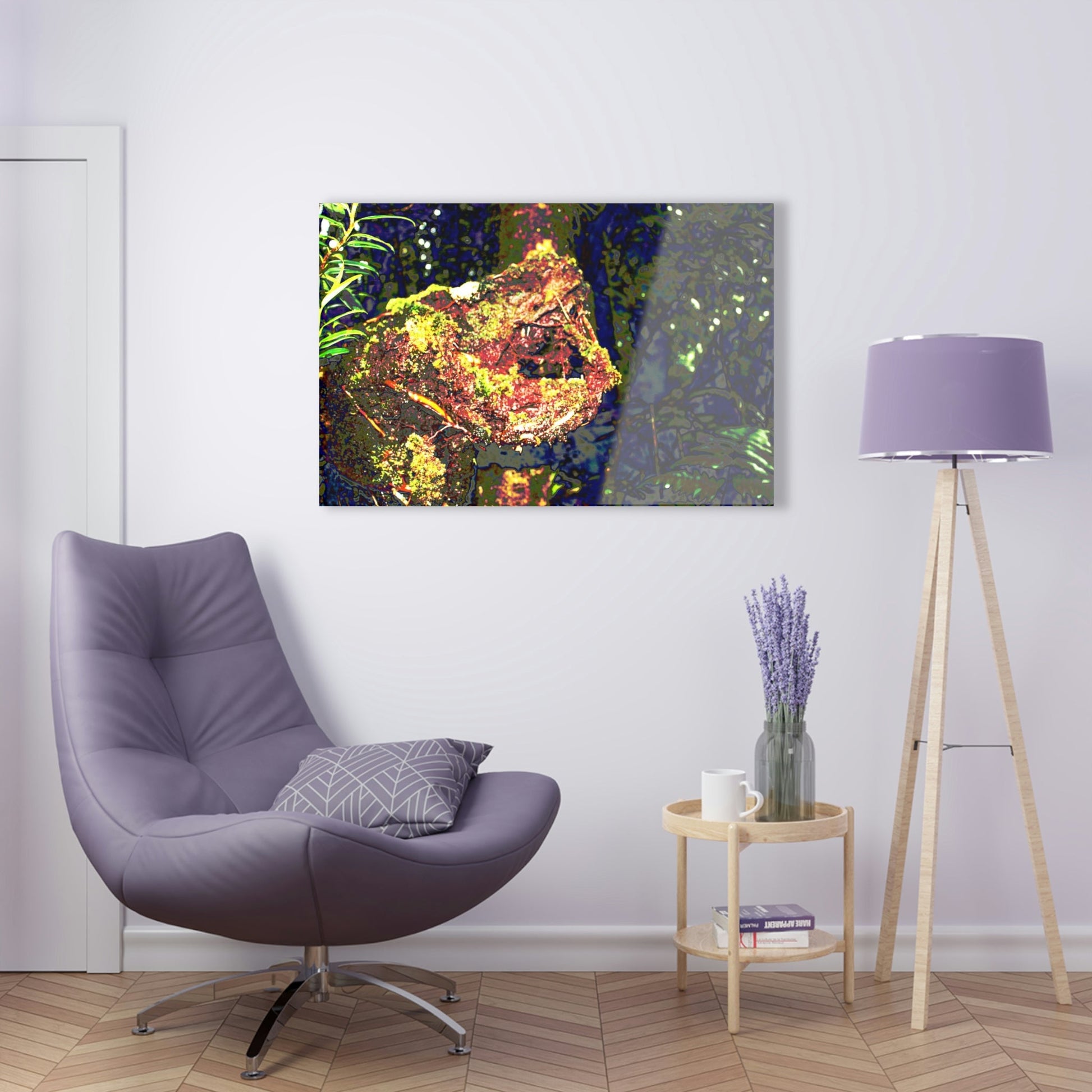 Stunning US Made Acrylic Prints - The Cry of Death - Decaying Tree Trunk - in Tradewinds Trail El Yunque rainforest - Best Home Decor Ideas* - Green Forest Home