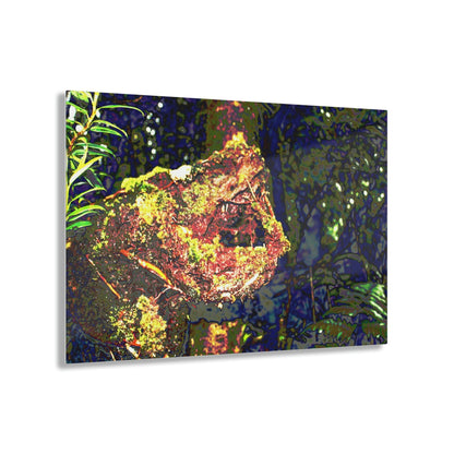 Stunning US Made Acrylic Prints - The Cry of Death - Decaying Tree Trunk - in Tradewinds Trail El Yunque rainforest - Best Home Decor Ideas* - Green Forest Home