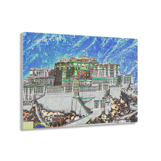 Stunning US Made Acrylic Prints - The Sacred Tibetan Temple - Potala in Winter - Tibet - Best Home Decor Ideas* - Green Forest Home