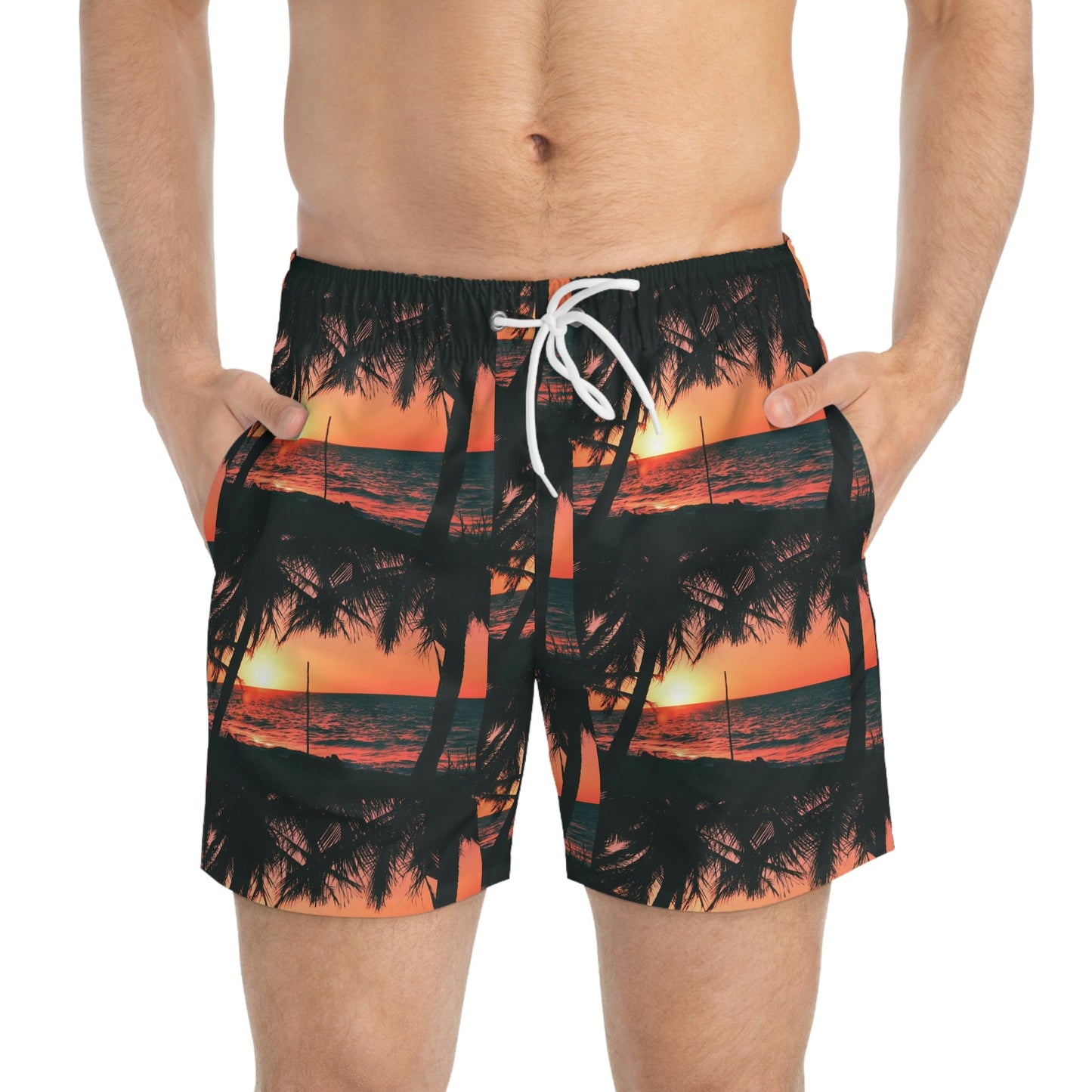 Swim Trunks - Awesome Remote Playa Pajaros Sunset in Mona Island Puerto Rico - Nikon D850 High Resolution Image - Green Forest Home