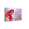 Thin Canvas Asian woman wearing Japanese traditional kimono and cherry blossom in spring - JAPAN - Green Forest Home