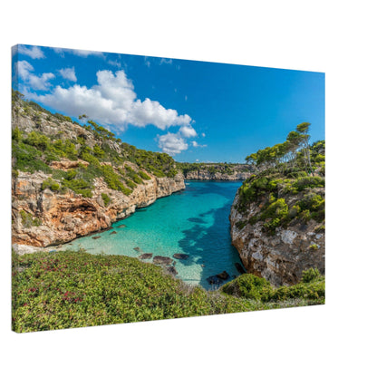 Thin Canvas - Es calo des Moro beautiful beach. Classified one of the best beaches in the world. Located in Santanyi, Majorca, Balearic Islands - SPAIN - EUROPE - Green Forest Home
