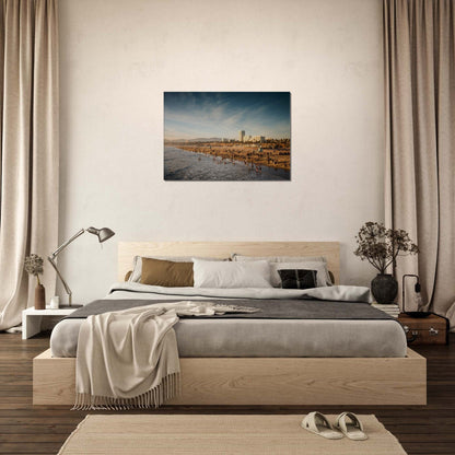 Thin Canvas - The Famous Santa Monica Beach and Venice Beach in California - USA - Green Forest Home