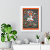 Tibetan Buddhism - Framed Vertical Poster - Realized Buddhist - MahaSiddha Milarepa - Tibet - Print in USA - Green Forest Home