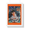 Tibetan Buddhism - Framed Vertical Poster - Realized Buddhist - MahaSiddha Milarepa - Tibet - Print in USA - Green Forest Home