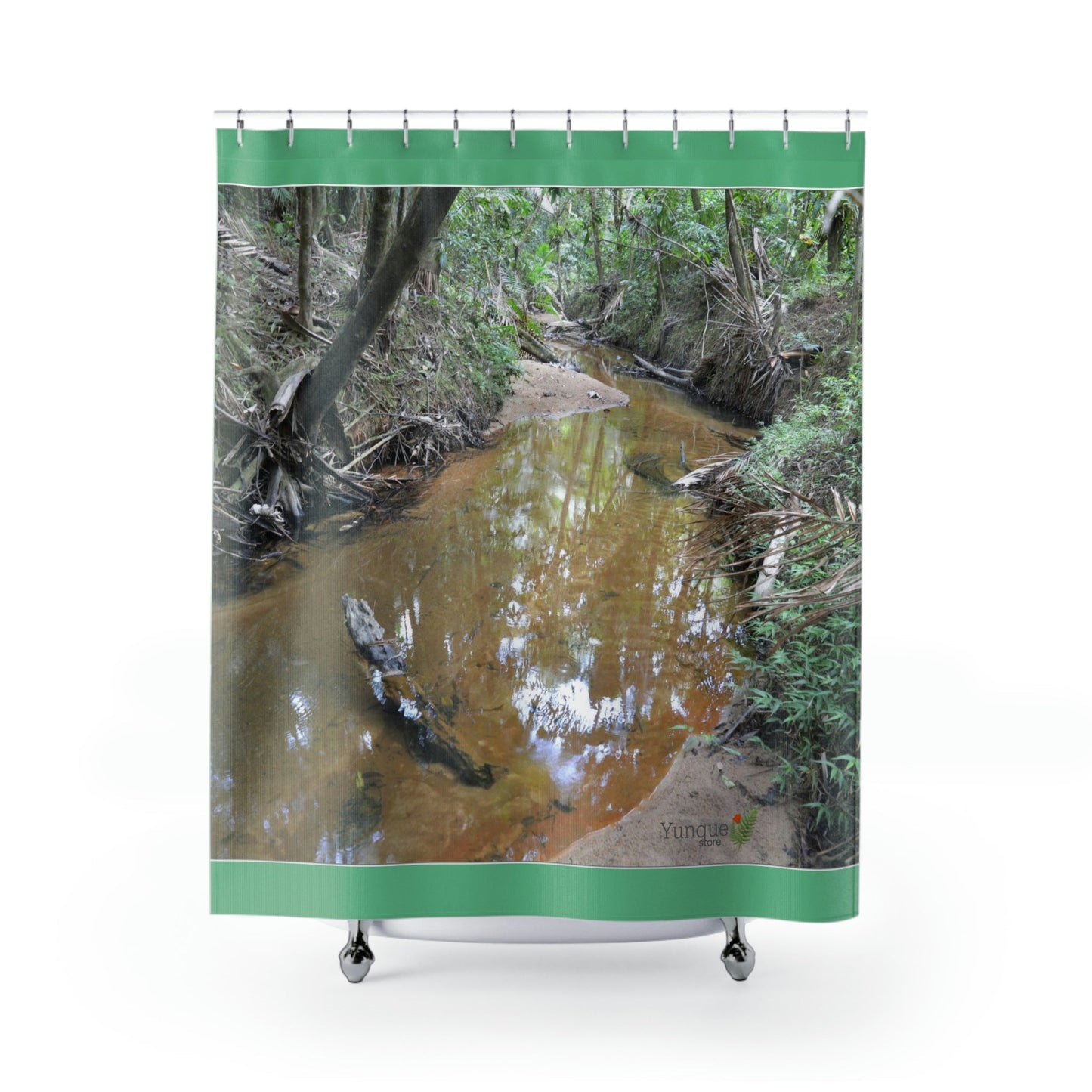 TOP DEAL - Shower Curtains - El Yunque rainforest PR - birth of Espiritu Santo river deep in the forest - before Maria Hur. - Green Forest Home