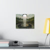 UK Print - Stretched Canvas - Singapore - The Jewel Changi Airport and the world s tallest indoor waterfall, the Rain Vortex - Green Forest Home