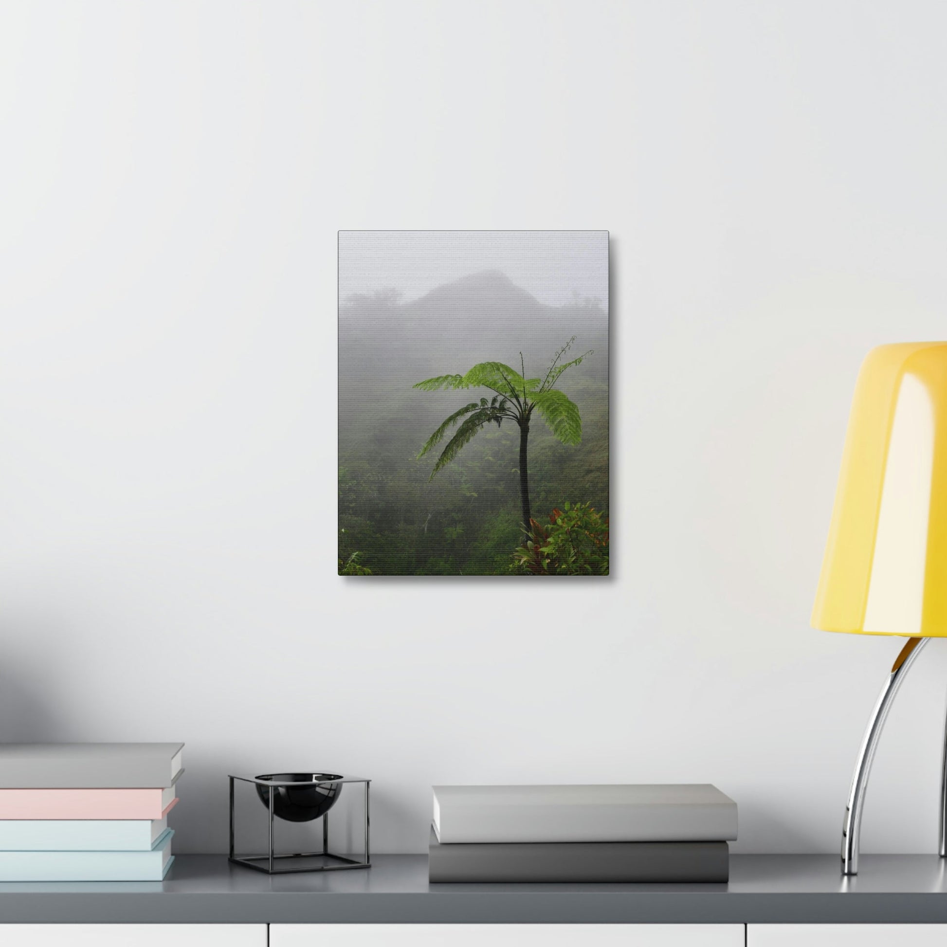UK Print - Stretched Canvas - The ancient forest preserved in Toro Negro rainforest Puerto Rico - highest land at 4,000 feet altitude - Green Forest Home