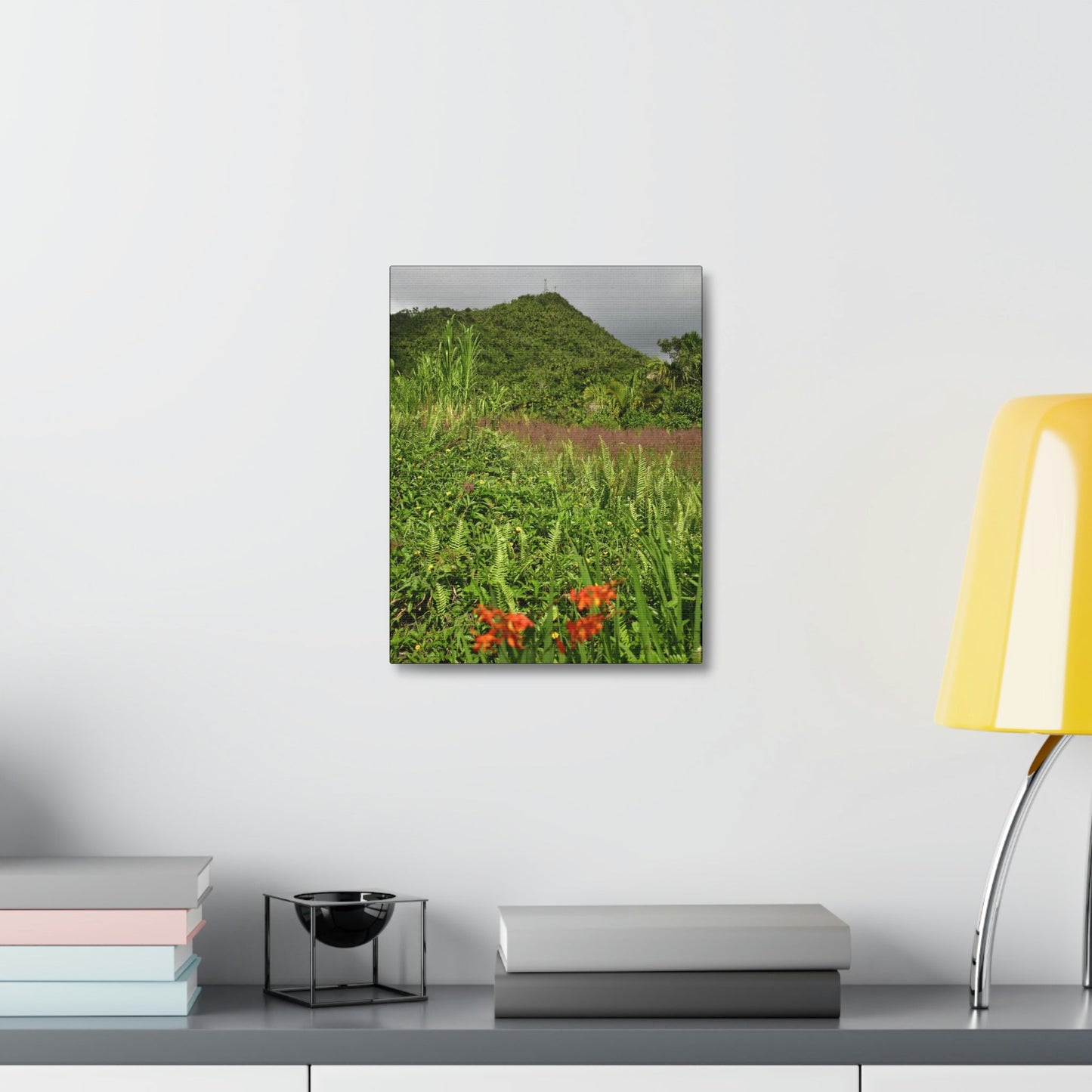 UK Print - Stretched Canvas - The ancient forest preserved in Toro Negro rainforest Puerto Rico - highest peak - Cerro Puntas at 4,300 feet altitude - Green Forest Home