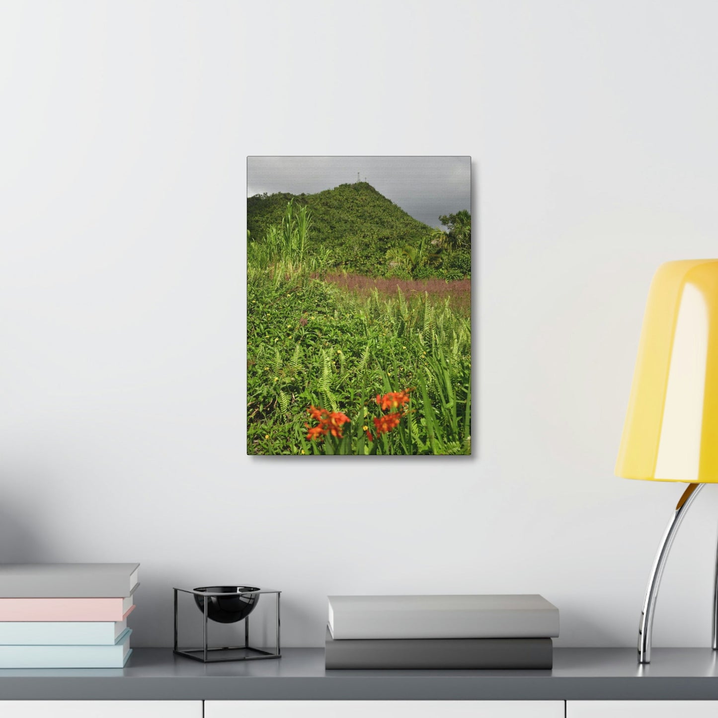 UK Print - Stretched Canvas - The ancient forest preserved in Toro Negro rainforest Puerto Rico - highest peak - Cerro Puntas at 4,300 feet altitude - Green Forest Home