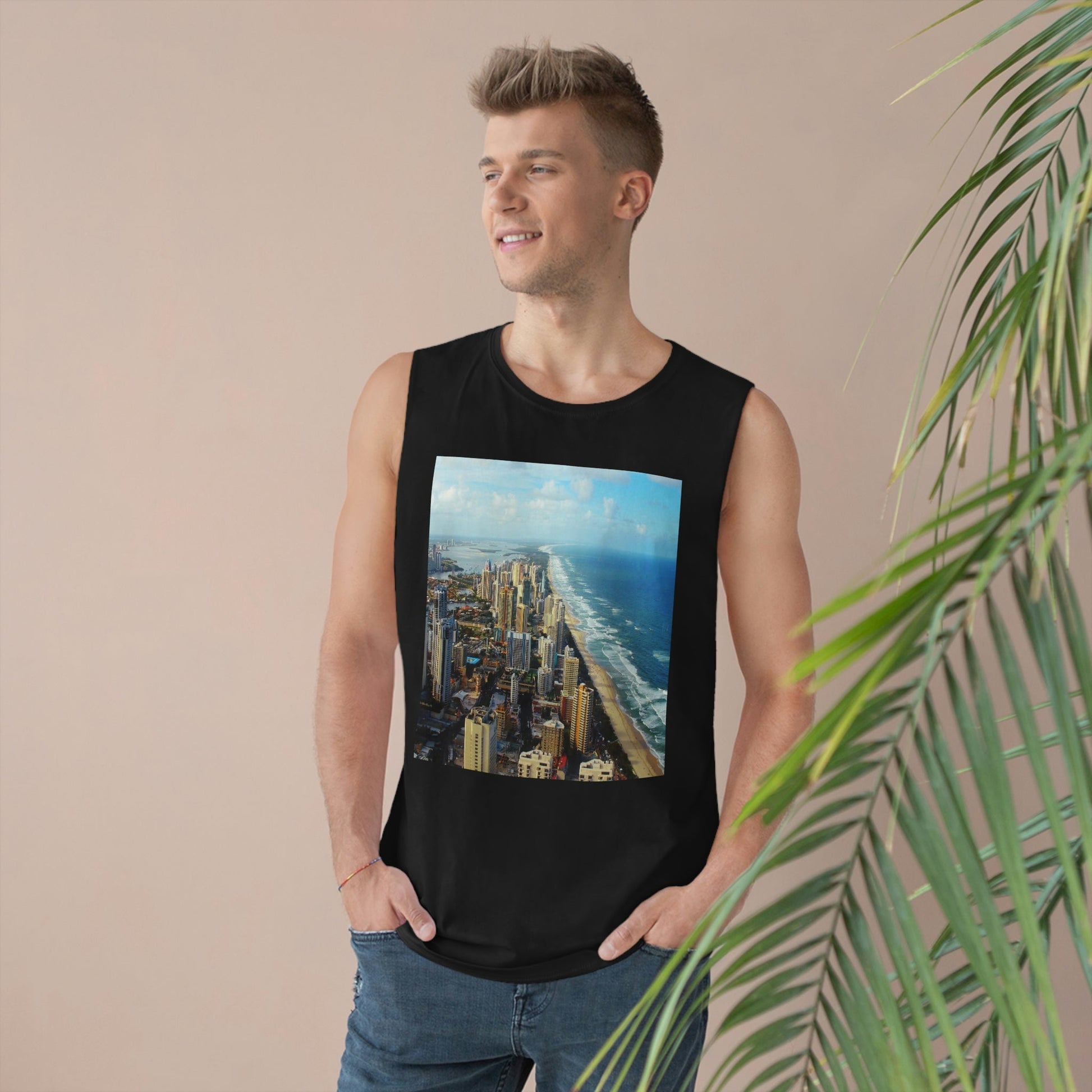 UNISEX Barnard Tank - Surfers Paradise in Gold Coast, and Port Douglas - Australia - Printed in AU by The Print Bar - Green Forest Home