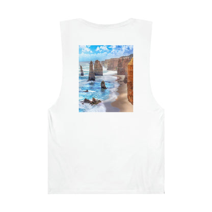 UNISEX Barnard Tank - The Twelve Apostles on the Great Ocean Road in Victoria, Australia - Printed in AU by The Print Bar - Green Forest Home