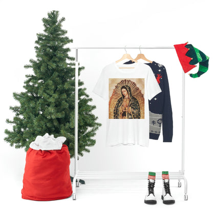 Unisex BELLA + CANVAS - Jersey Short Sleeve Tee - Nuestra Señora de Guadalupe O Virgen of Guadalupe - Mexico - Catholicism - Green Forest Home