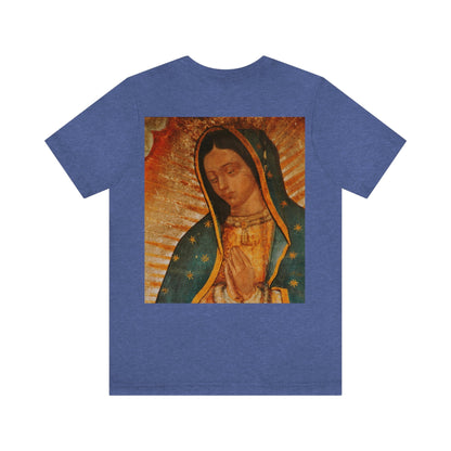 Unisex BELLA + CANVAS - Jersey Short Sleeve Tee - Nuestra Señora de Guadalupe O Virgen of Guadalupe - Mexico - Catholicism - Green Forest Home