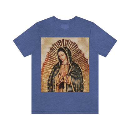 Unisex BELLA + CANVAS - Jersey Short Sleeve Tee - Nuestra Señora de Guadalupe O Virgen of Guadalupe - Mexico - Catholicism - Green Forest Home