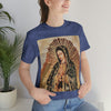 Unisex BELLA + CANVAS - Jersey Short Sleeve Tee - Nuestra Señora de Guadalupe O Virgen of Guadalupe - Mexico - Catholicism - Green Forest Home