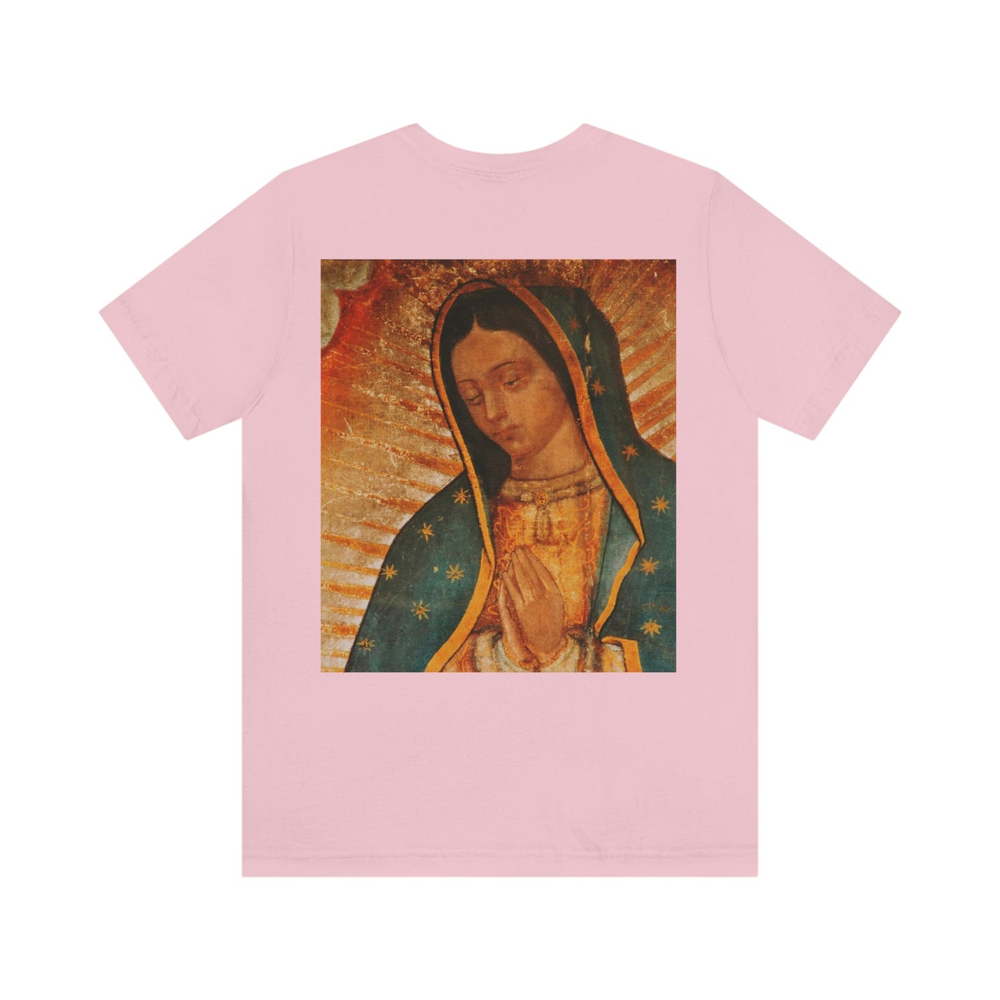Unisex BELLA + CANVAS - Jersey Short Sleeve Tee - Nuestra Señora de Guadalupe O Virgen of Guadalupe - Mexico - Catholicism - Green Forest Home