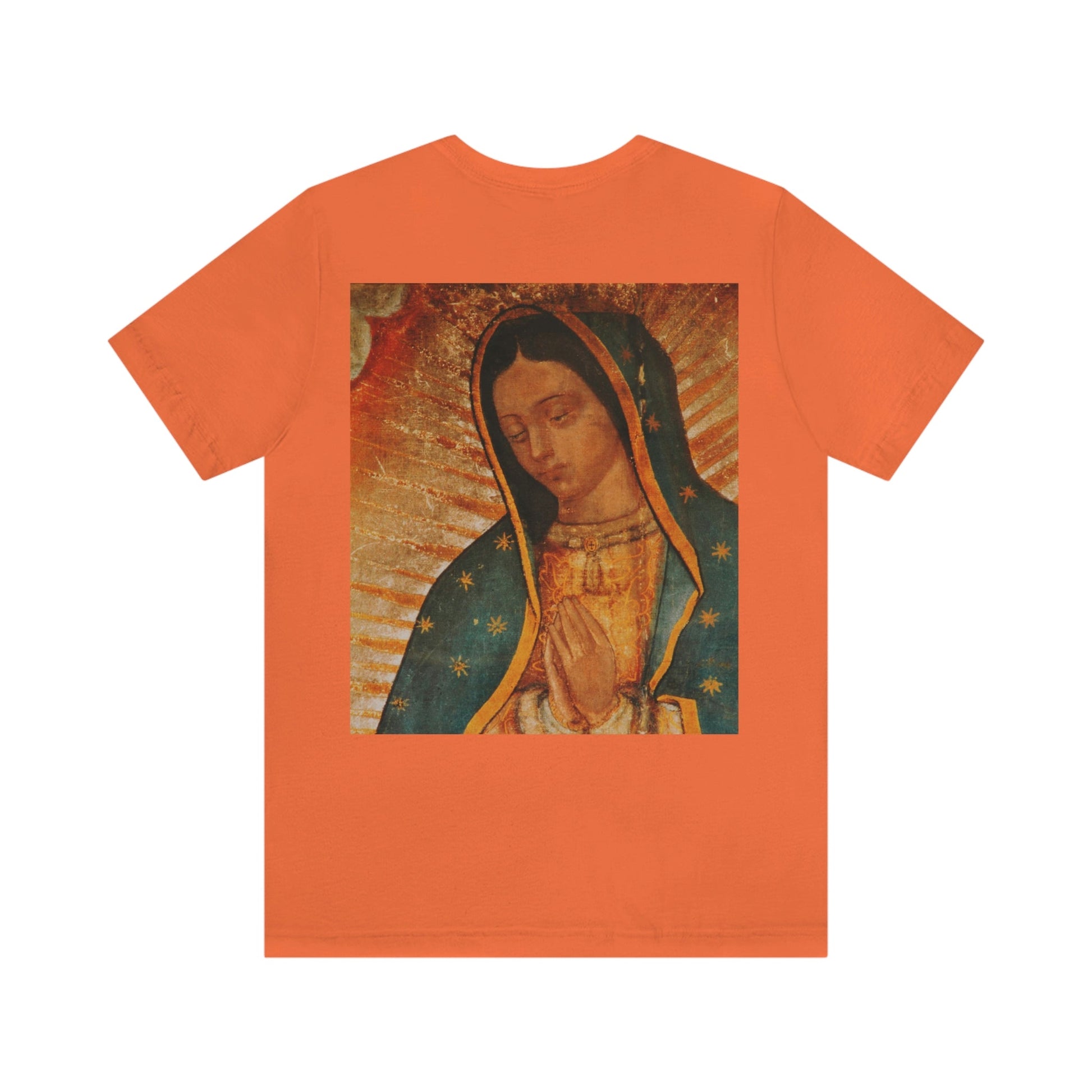 Unisex BELLA + CANVAS - Jersey Short Sleeve Tee - Nuestra Señora de Guadalupe O Virgen of Guadalupe - Mexico - Catholicism - Green Forest Home