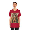 Unisex BELLA + CANVAS - Jersey Short Sleeve Tee - Nuestra Señora de Guadalupe O Virgen of Guadalupe - Mexico - Catholicism - Green Forest Home