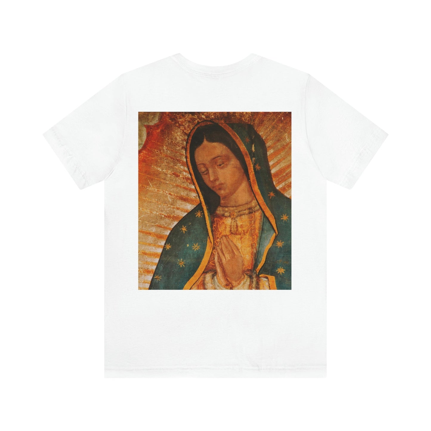 Unisex BELLA + CANVAS - Jersey Short Sleeve Tee - Nuestra Señora de Guadalupe O Virgen of Guadalupe - Mexico - Catholicism - Green Forest Home