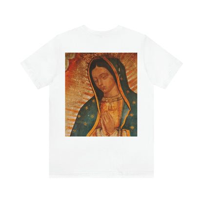 Unisex BELLA + CANVAS - Jersey Short Sleeve Tee - Nuestra Señora de Guadalupe O Virgen of Guadalupe - Mexico - Catholicism - Green Forest Home