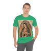 Unisex BELLA + CANVAS - Jersey Short Sleeve Tee - Nuestra Señora de Guadalupe O Virgen of Guadalupe - Mexico - Catholicism - Green Forest Home