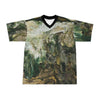 Unisex Football Jersey (AOP) - Caves Interior with Amazing Colors - Mona Island Puerto Rico - Made in China - Green Forest Home