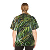 Unisex Football Jersey (AOP) - Tropical Bamboo Leaves - from El Yunque Rainforest Puerto Rico - Made in China - Green Forest Home