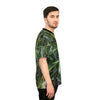 Unisex Football Jersey (AOP) - Tropical Bamboo Leaves - from El Yunque Rainforest Puerto Rico - Made in China - Green Forest Home
