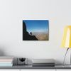 US NATIONAL PARKS - SMALL Canvas Gallery Wraps - Hiker mesmerized by the immense ANZA-BORREGO 600K ACRES California Desert state park - Green Forest Home