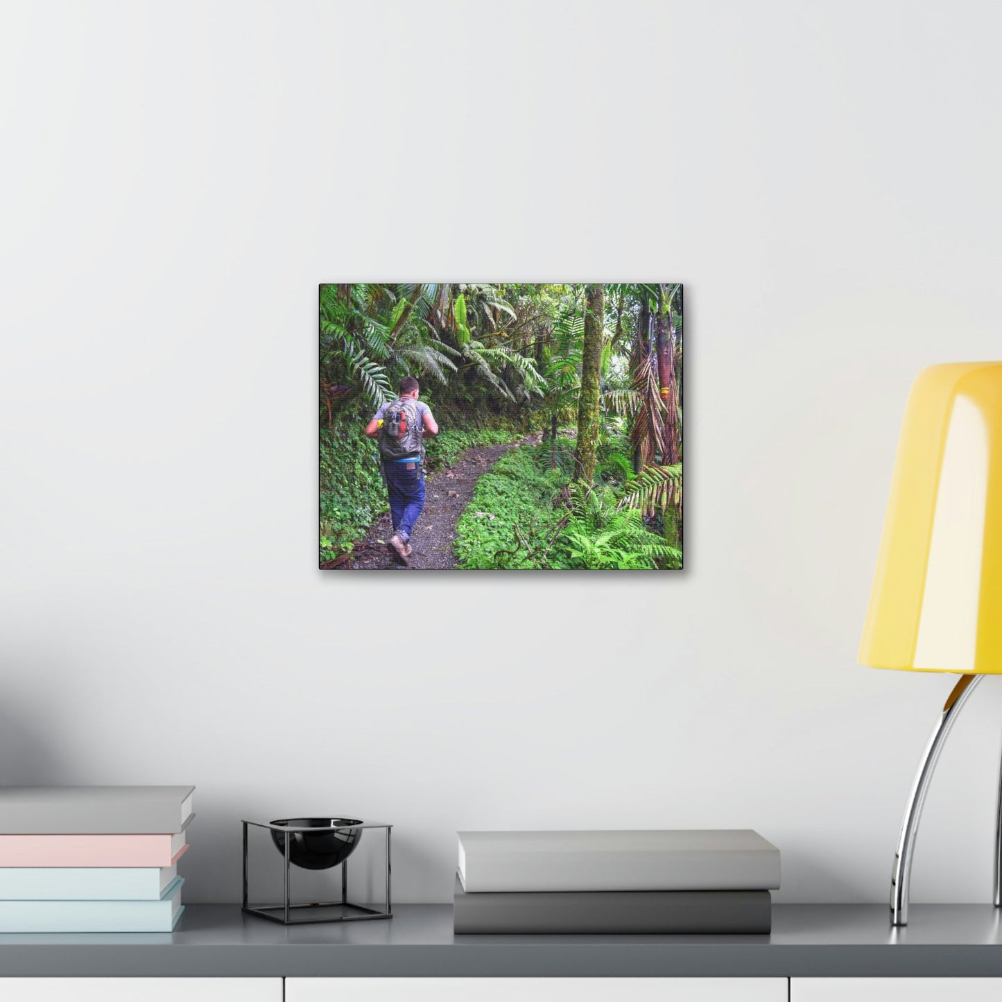 US NATIONAL PARKS - SMALL Canvas Gallery Wraps - Made in USA - Deep forest explorations - Jose up El Yunque trail - a rainforest in Puerto Rico - Green Forest Home