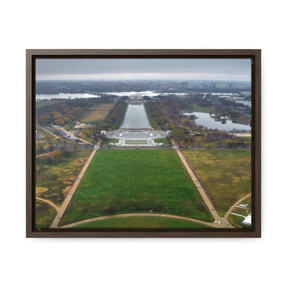 WA DC - Horizontal Framed Premium Gallery Wrap Canvas - Awesome view of WA DC from the 555 feet tall Washington Monument - Green Forest Home