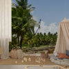 Wallpapaper - Tropical Beach with Sargasso in Palmas de Lucía Hotel - Yabucoa PR - Green Forest Home