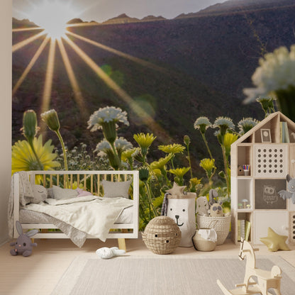 Wallpaper - Anza Borrego Desert State Park during a spring super bloom, California - Easy Peel & Stick - Green Forest Home