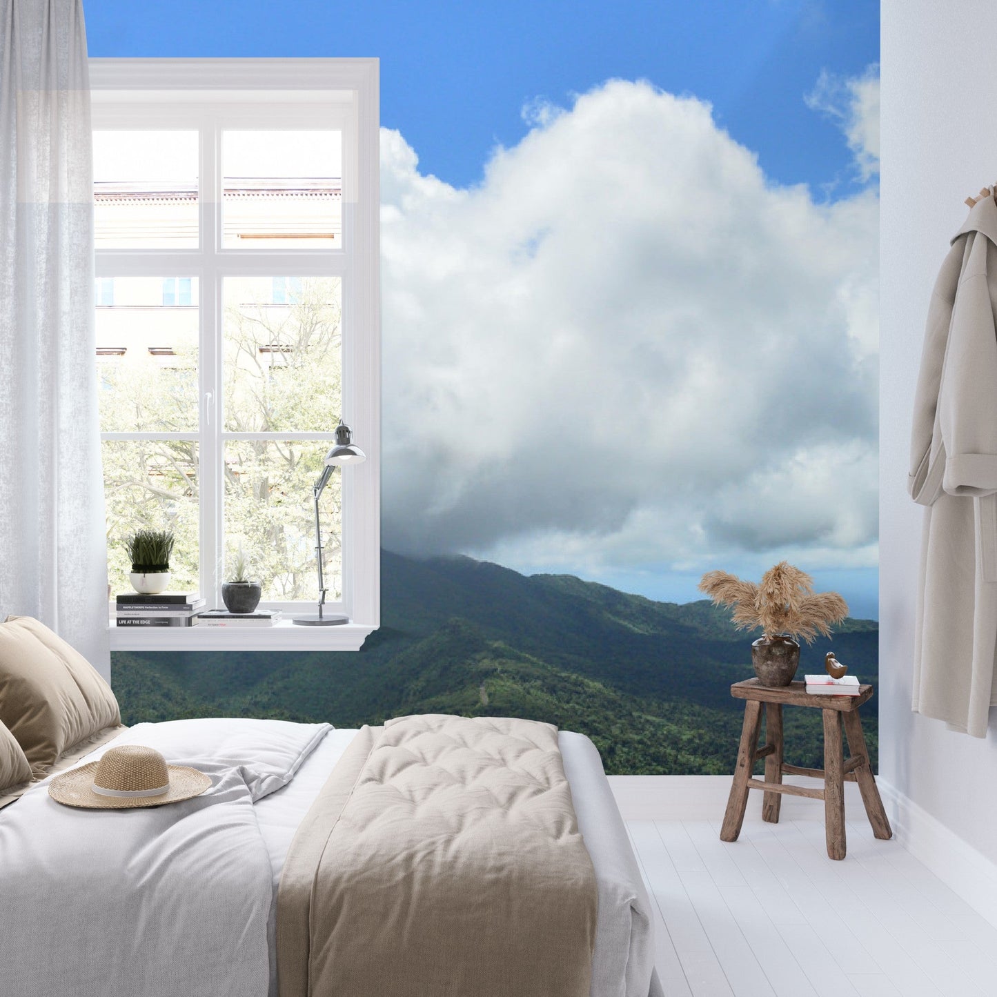 Wallpaper - El Yunque Rainforest - PUERTO RICO - EASY Peel and Stick - Green Forest Home