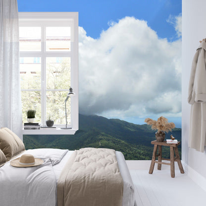 Wallpaper - El Yunque Rainforest - PUERTO RICO - EASY Peel and Stick - Green Forest Home