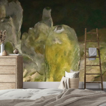 Wallpaper - Remote Mona Island Caves - Puerto Rico - Easy Peel & Stick - Multiple Sizes - Green Forest Home
