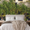 Wallpaper - Remote Mona Island - Coconut Palms and Caves from the Boat - Puerto Rico - Easy Peel & Stick - Green Forest Home