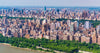 Wallpaper - The Awesome New York City and Central Park - Aerial View - Easy Peel & Stick - Green Forest Home