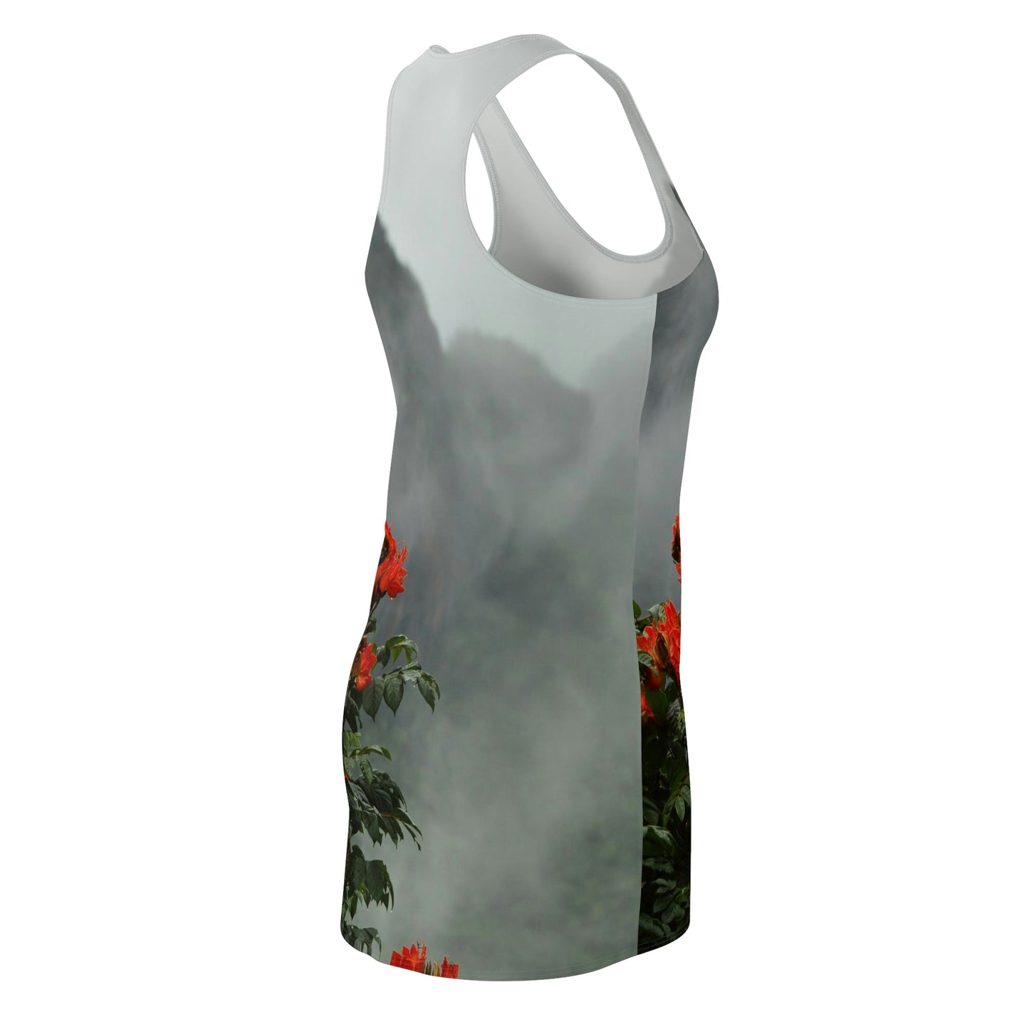 Women's Cut & Sew Racerback Dress - AMAZING view from Yokahu tower after storm - El Yunque rainforest PR - Green Forest Home